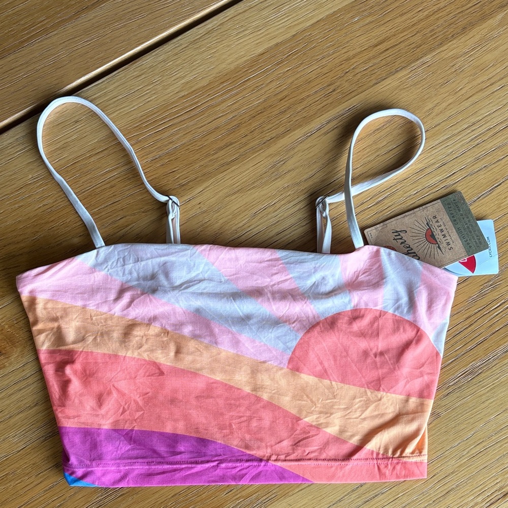 Faherty Pink Bikini Top